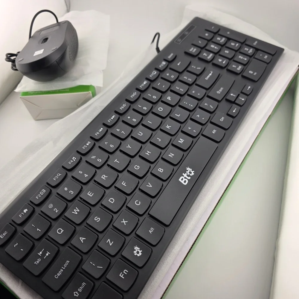 BT Wired Optical Mouse and Keyboard Set USB Full Size‎